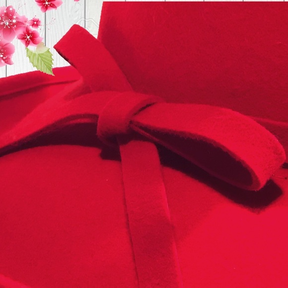 SCALA Wide-Brimmed RED ❤️💋Hat 💯% Wool - Picture 4 of 8